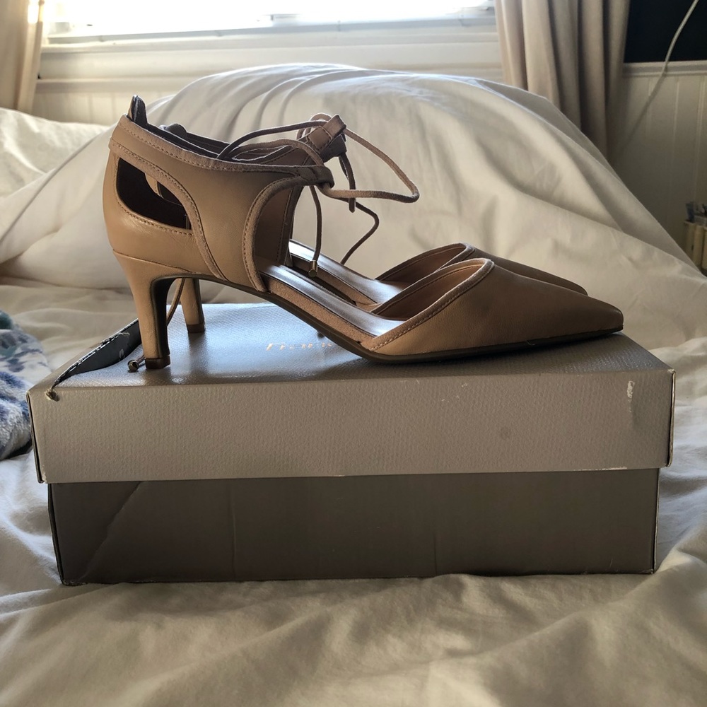 Nude colored heels